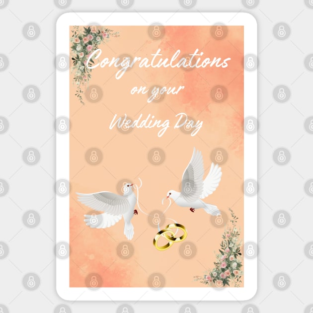 Congratulations on your Wedding day Sticker by MandySJ